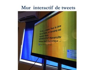 Mur interactif de tweets
 