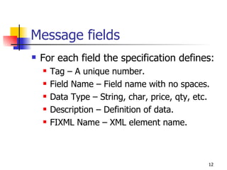 Intro To The FIX Protocol presented at BarCampNYC3 | PPT