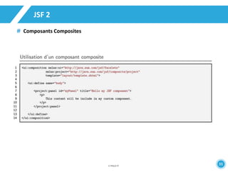 35 
JSF 2 
Composants Composites 
 