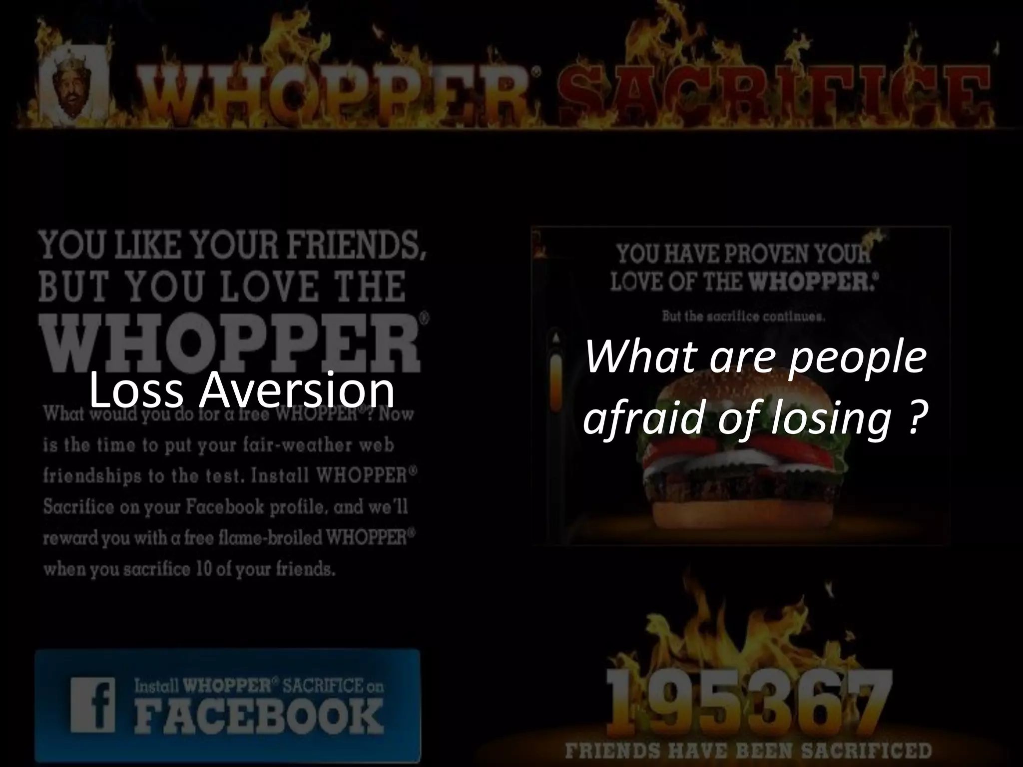 What are people
Loss Aversion   afraid of losing ?
 