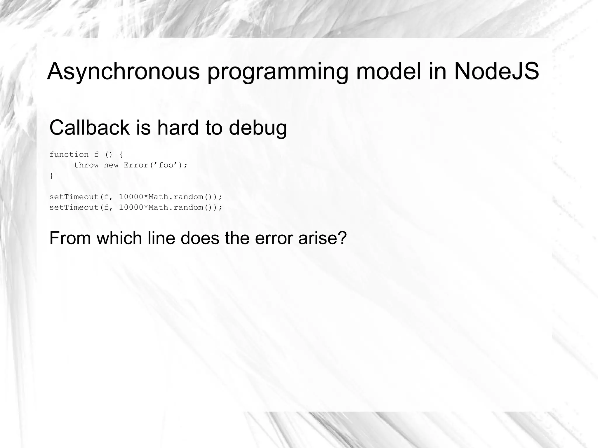 Request handling: Event-driven IO loop issue poll vs. epoll epoll: O(1) or O(n=active) 