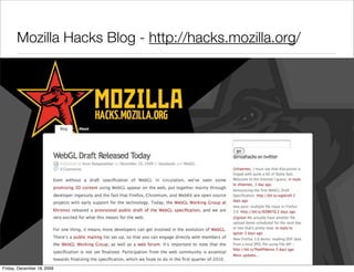 Mozilla Hacks Blog - http://hacks.mozilla.org/




Friday, December 18, 2009
 