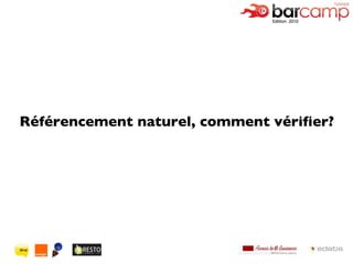 Référencement naturel, comment vérifier? 