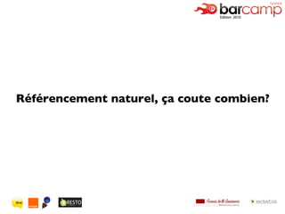 Référencement naturel, ça coute combien? 