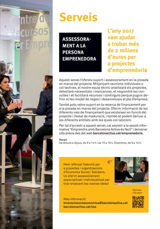 Barcelona Activa Emprenedoria - Programa activitats 4t Trimestre 2018