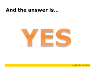 And the answer is...  