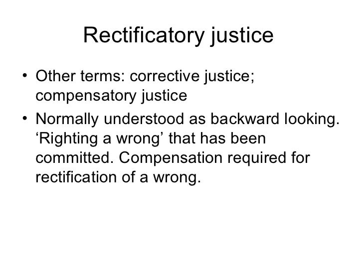 Justice, WellBeing and Compensation