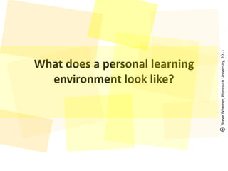 What does a personal learning environment look like?<br />Steve Wheeler, Plymouth University, 2011<br />