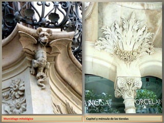 Capitel y ménsula de las tiendasMurciélago mitológico
 