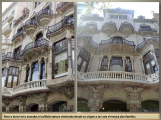 Pese a tener este aspecto, el edificio estuvo destinado desde su origen a ser una vivienda plurifamiliar.
 