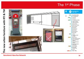 The 1st Phase
38
ThenewurbanfurniturewithRTI&TM
Barcelona’s New Bus Network
 