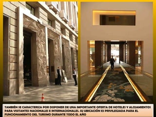 TAMBIÉN SE CARACTERIZA POR DISPONER DE UNA IMPORTANTE OFERTA DE HOTELES Y ALOJAMIENTOS
PARA VISITANTES NACIONALES E INTERNACIONALES. SU UBICACIÓN ES PRIVILEGIADA PARA EL
FUNCIONAMIENTO DEL TURISMO DURANTE TODO EL AÑO
 