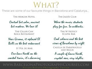 Barcelona Photography - The Guide!