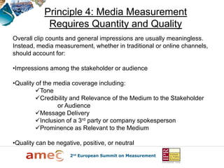 Barcelona Principles for PR Measurement | PDF