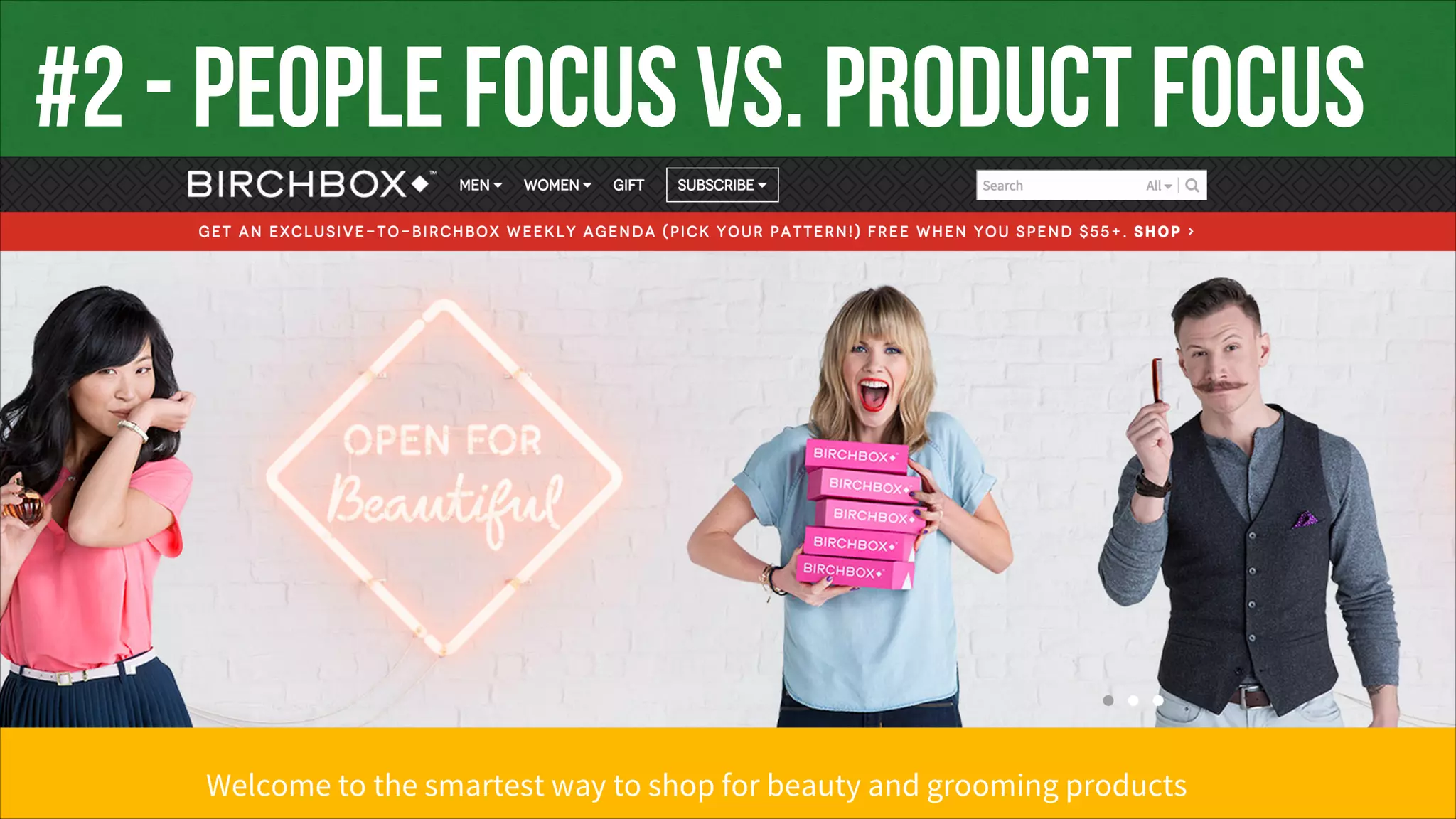 #2 - PEOPLE FOCUS vs. PRODUCT FOCUS
 