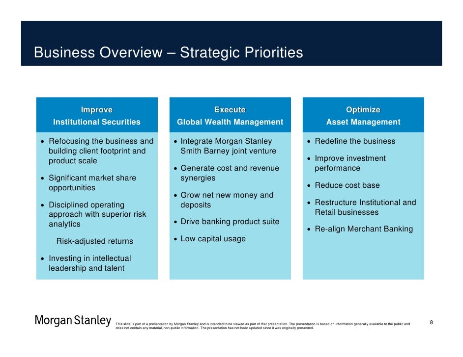 Morgan Stanley Organizational Chart
