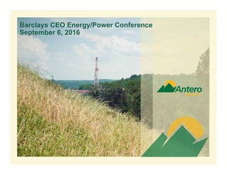 Barclays CEO Energy/Power Conference
September 6, 2016
 