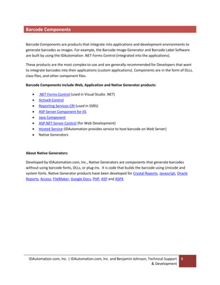 Barcode Educational Guide - IDAutomation.com | PDF