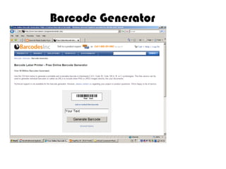 Barcode Generator 
