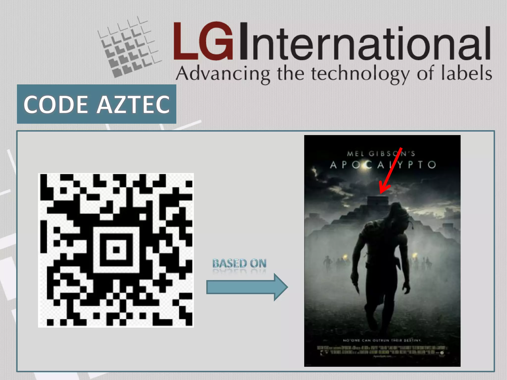 Encode up to 3750 characters .
Built on a square grid with a bullseye pattern at its center.
Data is encoded in a series of "layers" that circle around
the bullseye pattern.
Each additional layer completely surrounds the previous layer
thus causing the symbol to grow in size as more data is encoded.
Orientation independent scanning.
Commonly used as a electronic boarding pass which is send to the
handphone, or printed out as hardcopy ticket.
 