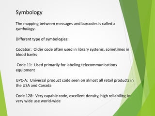 Barcodes - Types, Working and Hardware | PPTX
