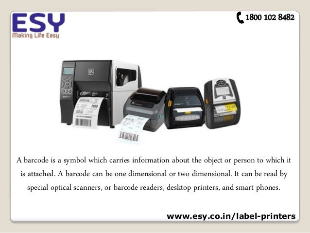 types of barcode printers