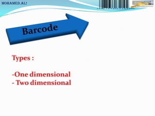 MoHaMeD.AL!




    Types :

    -One dimensional
    - Two dimensional
 