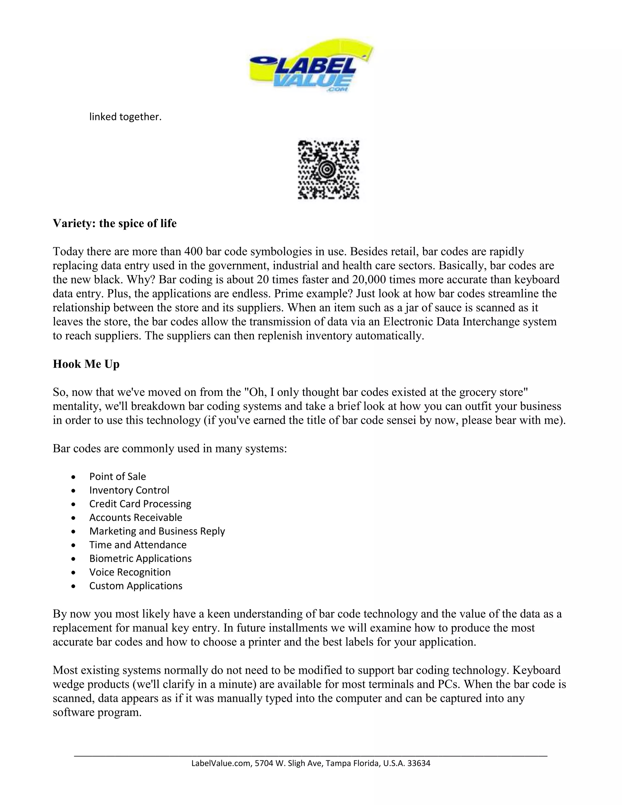 Barcodes & Your Business