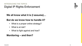 Blockchain, Anti-counterfeiting and Digital IP Rights Enforcement | PPT