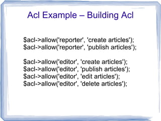 Using Bare_Acl Manually using require_once 