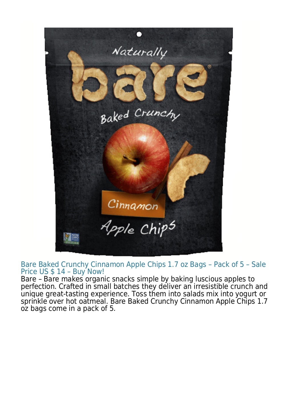 Bare Baked Crunchy Granny Smith Apple Chips