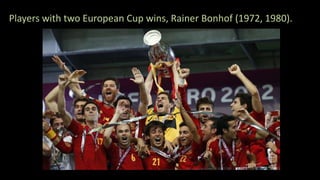 Players with two European Cup wins, Rainer Bonhof (1972, 1980).
 