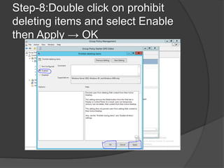 Presentation On Group Policy in Windows Server 2012 R2 By Barek-IT | PPTX
