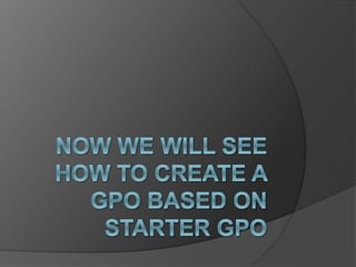 Presentation On Group Policy in Windows Server 2012 R2 By Barek-IT | PPTX