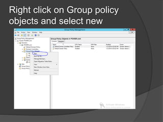 Presentation On Group Policy in Windows Server 2012 R2 By Barek-IT | PPTX