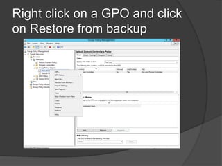 Presentation On Group Policy in Windows Server 2012 R2 By Barek-IT | PPTX