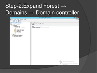 Presentation On Group Policy in Windows Server 2012 R2 By Barek-IT | PPTX