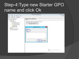 Presentation On Group Policy in Windows Server 2012 R2 By Barek-IT | PPTX