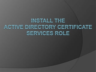 Deploy and Configure an Enterprise Root CA & Subordinate CA in Windows ...