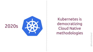 @DustinKirkland
Kubernetes is
democratizing
Cloud Native
methodologies
2020s
 