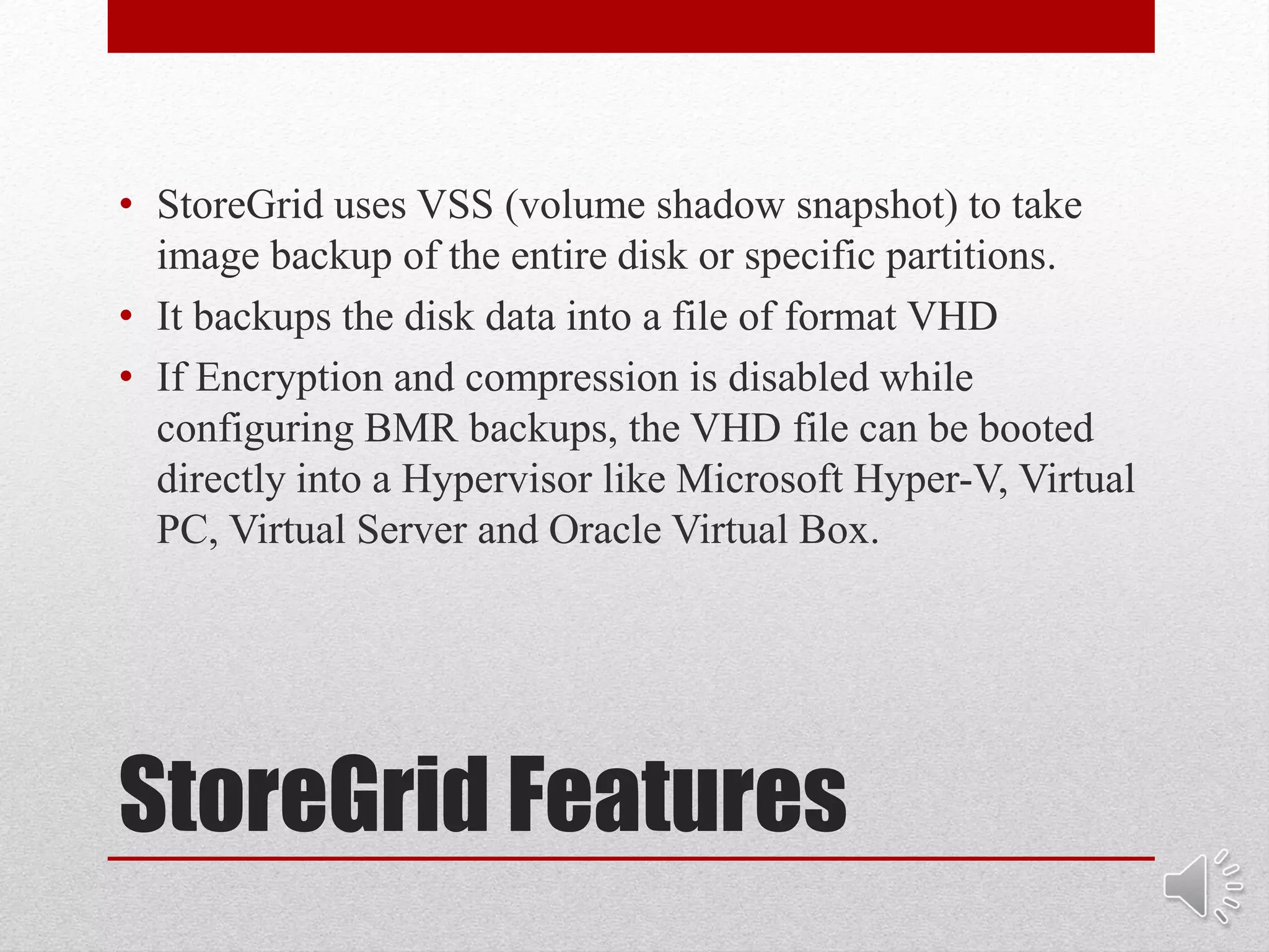 Bare metal restore. PPT