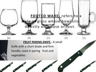 Bar equipments powerpoint | PPTX