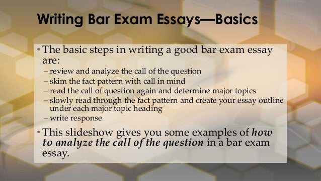 steps of writing an essay exam