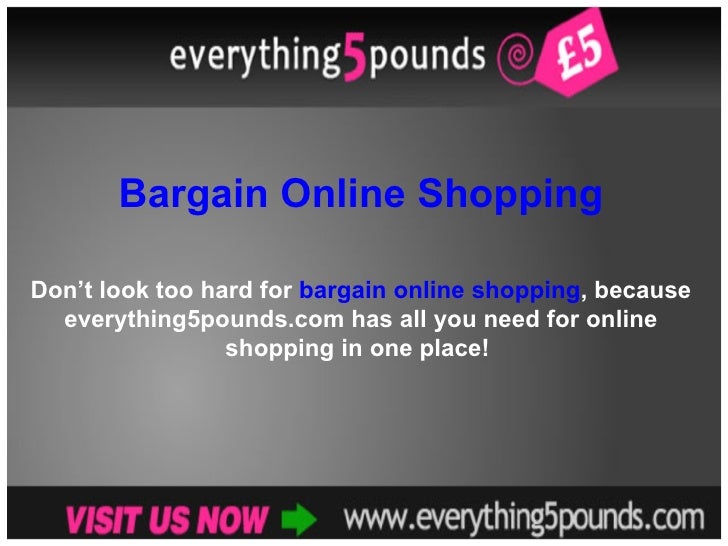 Bargain Online Shopping