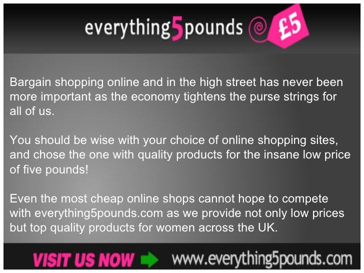 Bargain Online Shopping