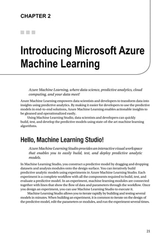 Barga, roger. predictive analytics with microsoft azure machine ...