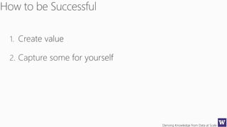 Deriving Knowledge from Data at Scale
 