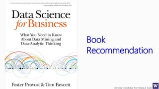 Deriving Knowledge from Data at Scale
Book
Recommendation
 
