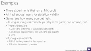 Deriving Knowledge from Data at Scale
 