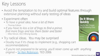 Deriving Knowledge from Data at Scale
Sir Ken Robinson
 
